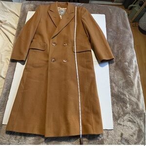 Women’s Aquascutum London Tailored tan 100% wool coat appx size 8/10 or medium